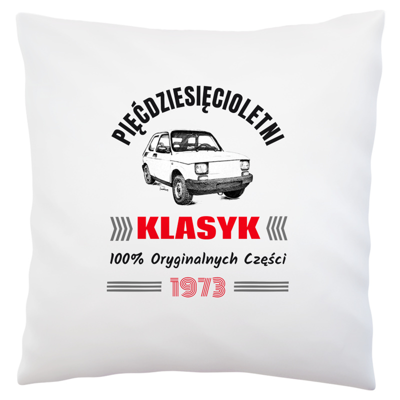 50 Letni Klasyk 1973 Rok - Poduszka Biała