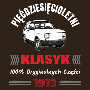 50 Letni Klasyk 1973 Rok - Męska Koszulka Czekoladowa