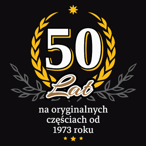 50 Na Oryginalnych Częściach Od 1973 Roku - Męska Bluza z kapturem Czarna