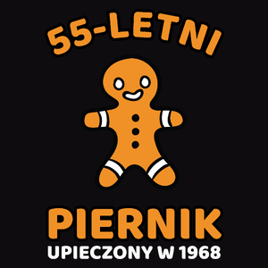 55 Letni Piernik Rok -55 Urodziny - Męska Koszulka Czarna