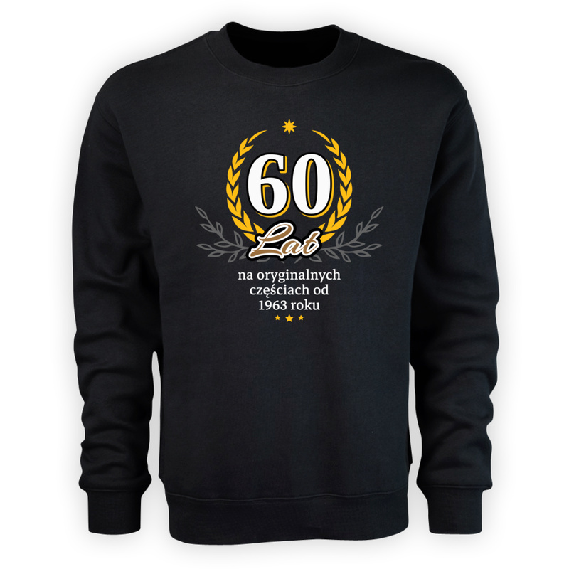60 Na Oryginalnych Częściach Od 1963 Roku - Męska Bluza Czarna