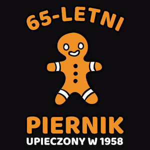 65 Letni Piernik Rok -65 Urodziny - Męska Koszulka Czarna