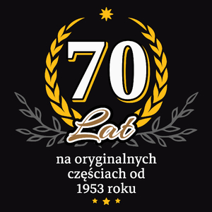 70 Na Oryginalnych Częściach Od 1953 Roku - Męska Bluza z kapturem Czarna