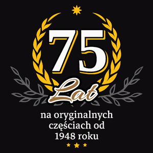 75 Na Oryginalnych Częściach Od 1948 Roku - Męska Bluza Czarna