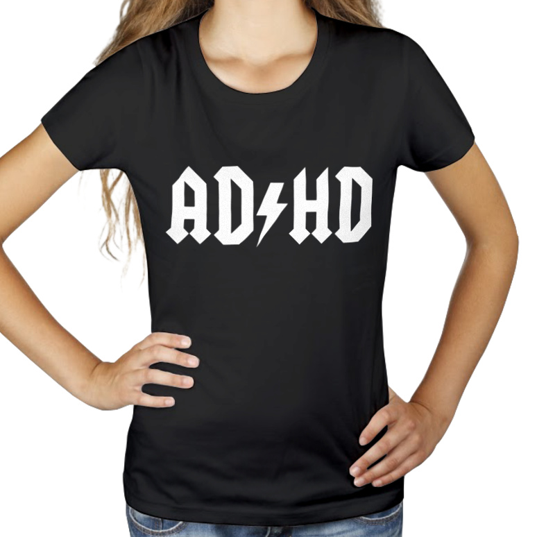 ADHD - Damska Koszulka Czarna