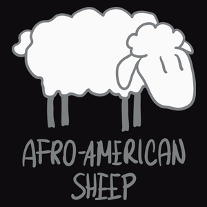 Afro - American Sheep - Męska Bluza z kapturem Czarna