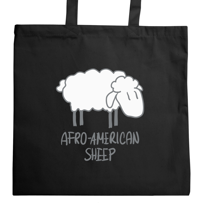 Afro - American Sheep - Torba Na Zakupy Czarna