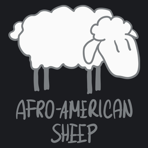 Afro - American Sheep - Damska Koszulka Czarna