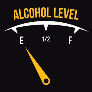 Alcohol Level - Męska Bluza z kapturem Czarna