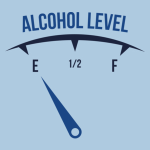 Alcohol Level - Męska Koszulka Błękitna