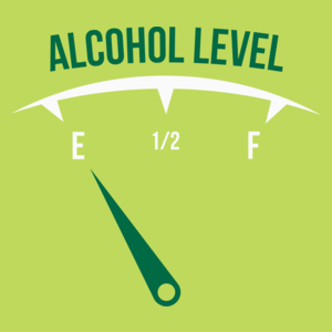 Alcohol Level - Męska Koszulka Jasno Zielona