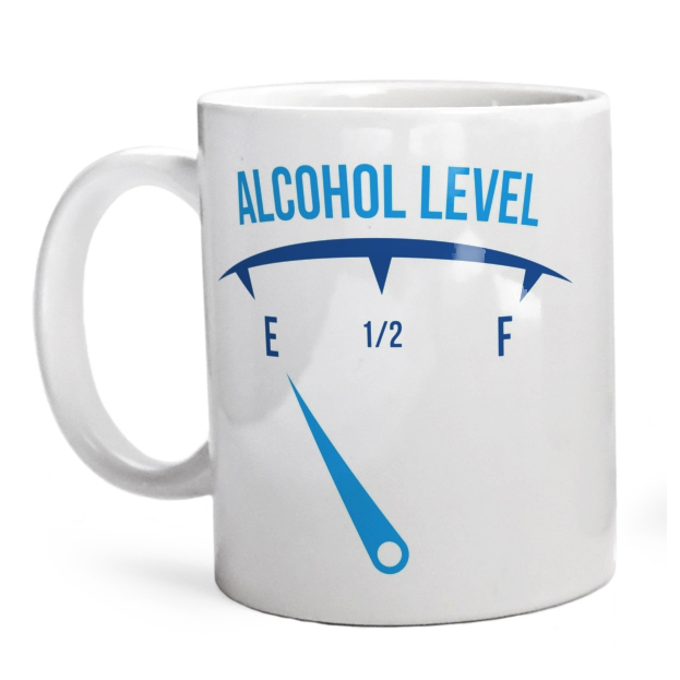 Alcohol Level - Kubek Biały