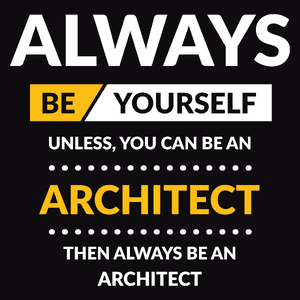 Always Be Architect - Męska Bluza Czarna