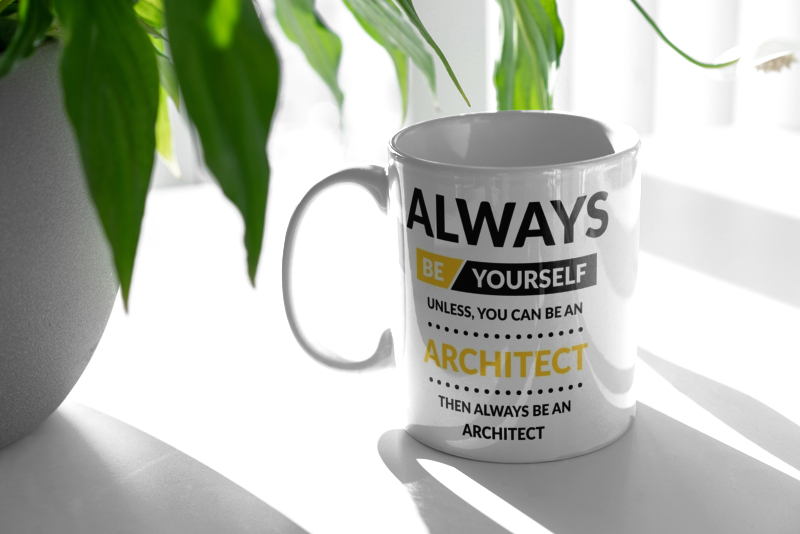 Always Be Architect - Kubek Biały