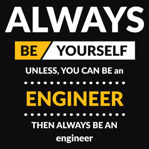 Always Be Engineer - Męska Bluza Czarna