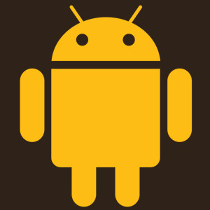 Android - Męska Koszulka Czekoladowa