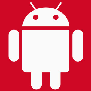 Android - Męska Koszulka Czerwona