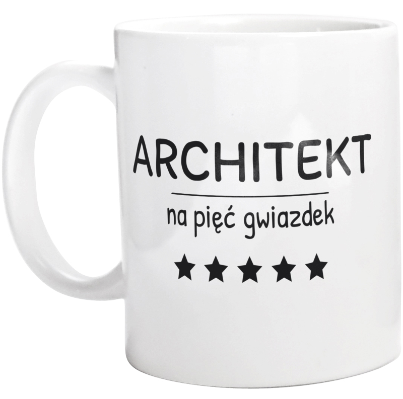 Architekt Na 5 Gwiazdek - Kubek Biały