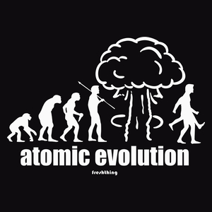 Atomic Evolution - Męska Koszulka Czarna