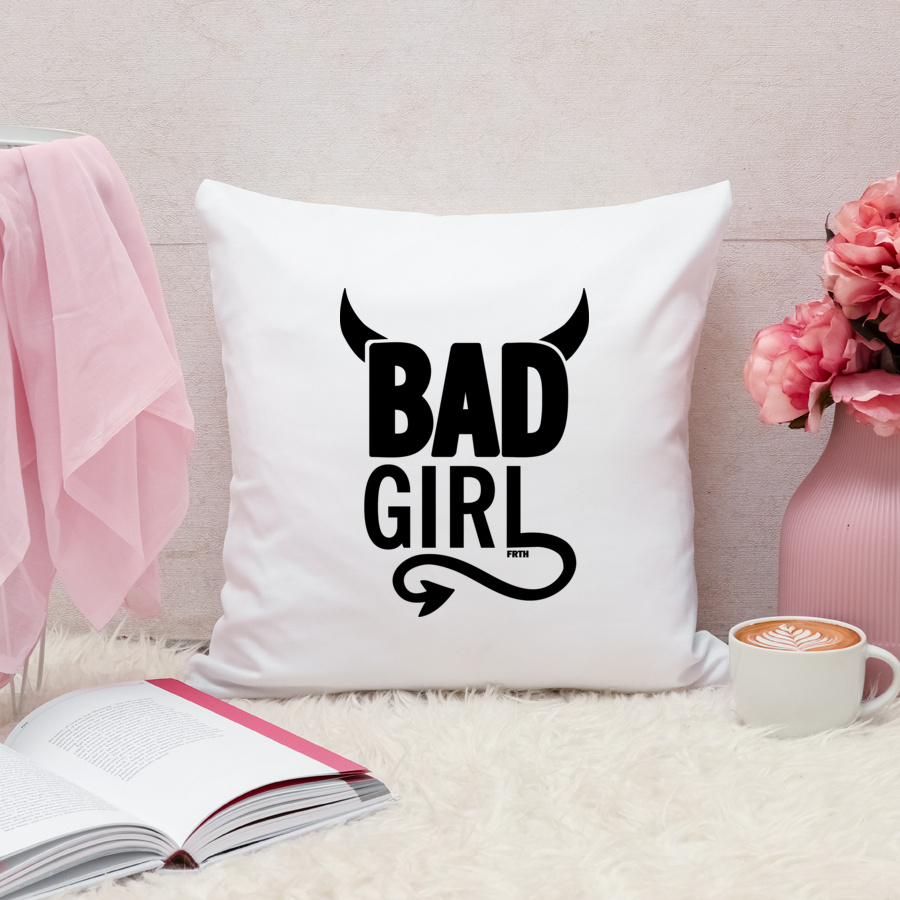 Bad Girl - Poduszka Biała