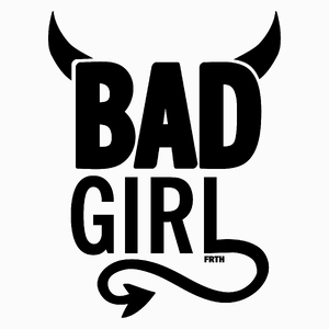 Bad Girl - Poduszka Biała