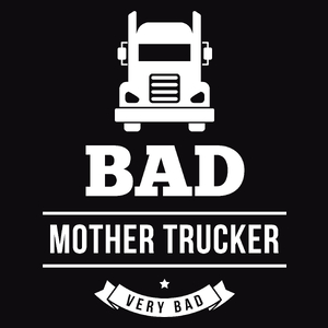  Bad Mother Trucker - Męska Bluza z kapturem Czarna