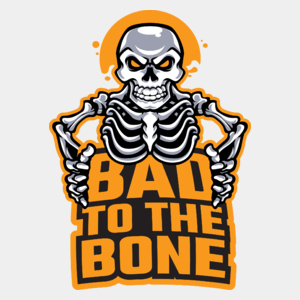Bad To The Bone - Męska Koszulka Biała