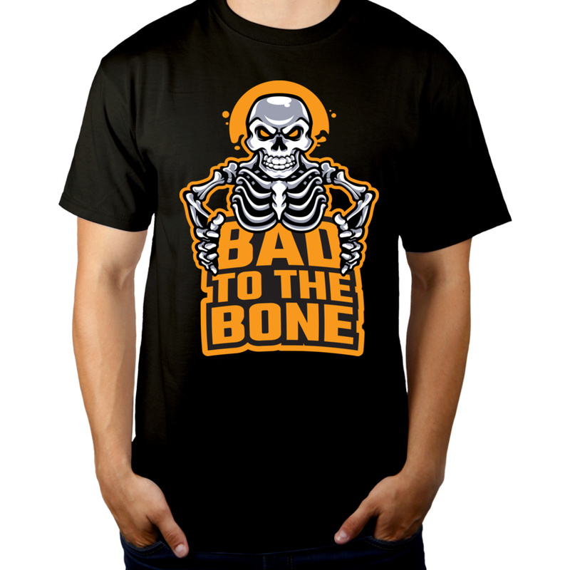 Bad To The Bone - Męska Koszulka Czarna