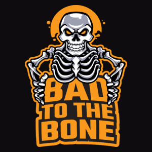 Bad To The Bone - Męska Koszulka Czarna