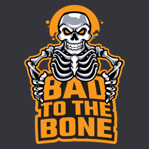 Bad To The Bone - Męska Koszulka Szara