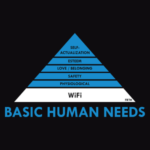 Basic Human Needs - WiFi - Męska Bluza Czarna