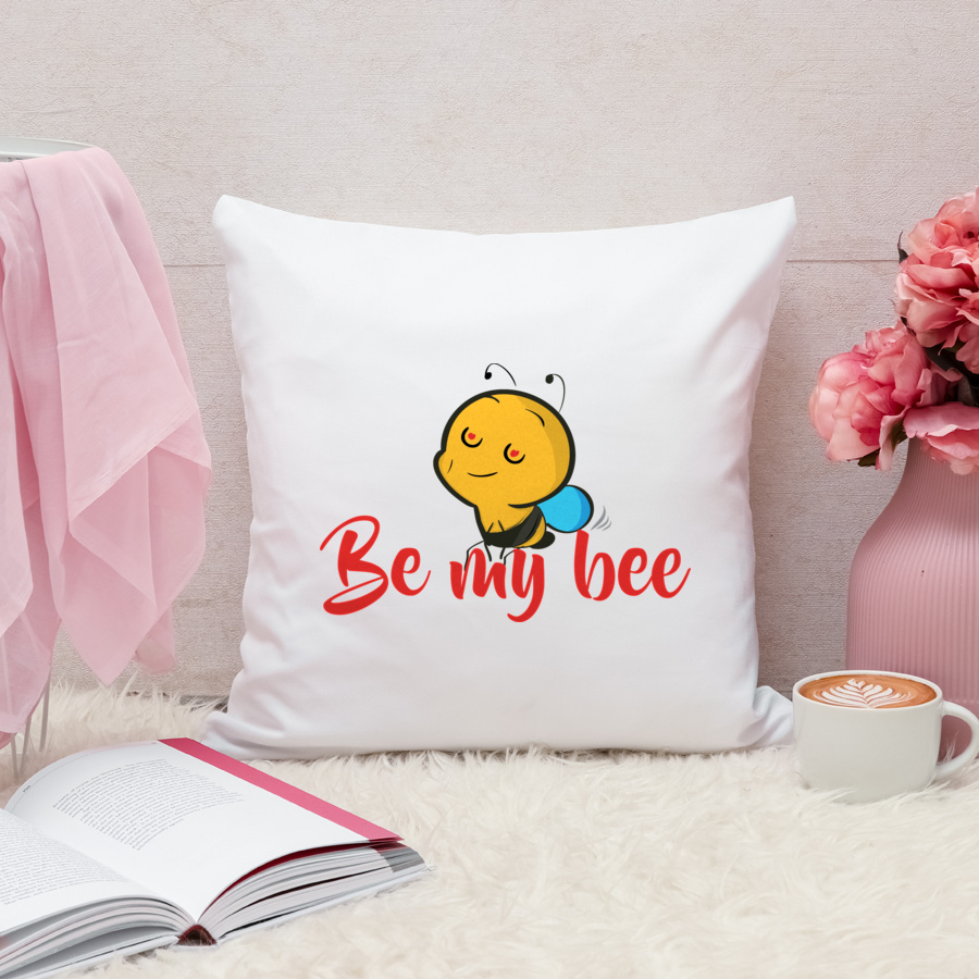 Be my bee - Poduszka Biała