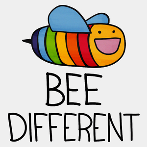 Bee Different - Męska Koszulka Biała