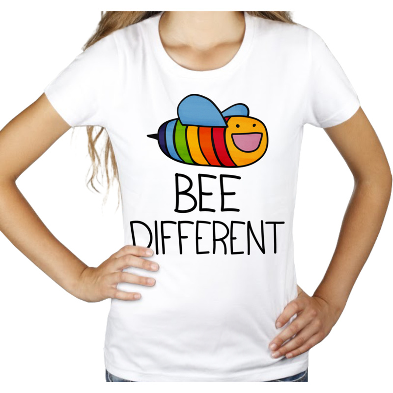 Bee Different - Damska Koszulka Biała