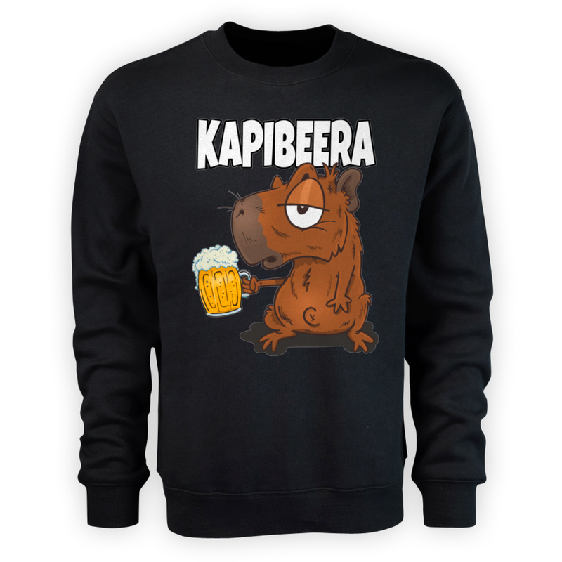 Beer Kapibara - Męska Bluza Czarna