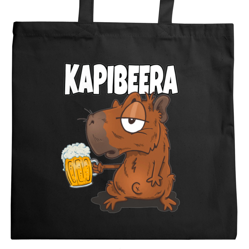 Beer Kapibara - Torba Na Zakupy Czarna