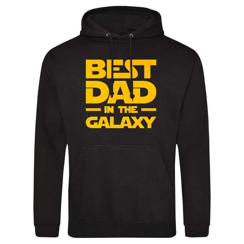 Best Dad In The Galaxy - Męska Bluza z kapturem Czarna