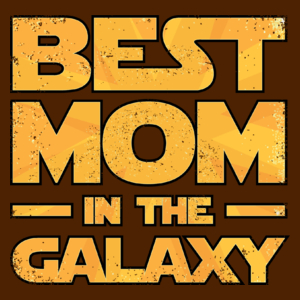 Best Mom In The Galaxy - Damska Koszulka Czekoladowa