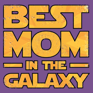 Best Mom In The Galaxy - Damska Koszulka Fioletowa