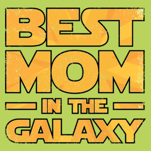 Best Mom In The Galaxy - Damska Koszulka Jasno Zielona