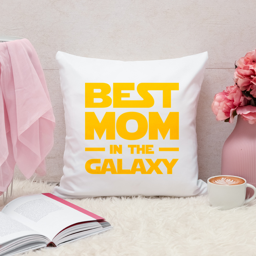 Best Mom In The Galaxy - Poduszka Biała