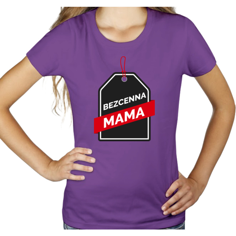 Bezcenna Mama - Damska Koszulka Fioletowa