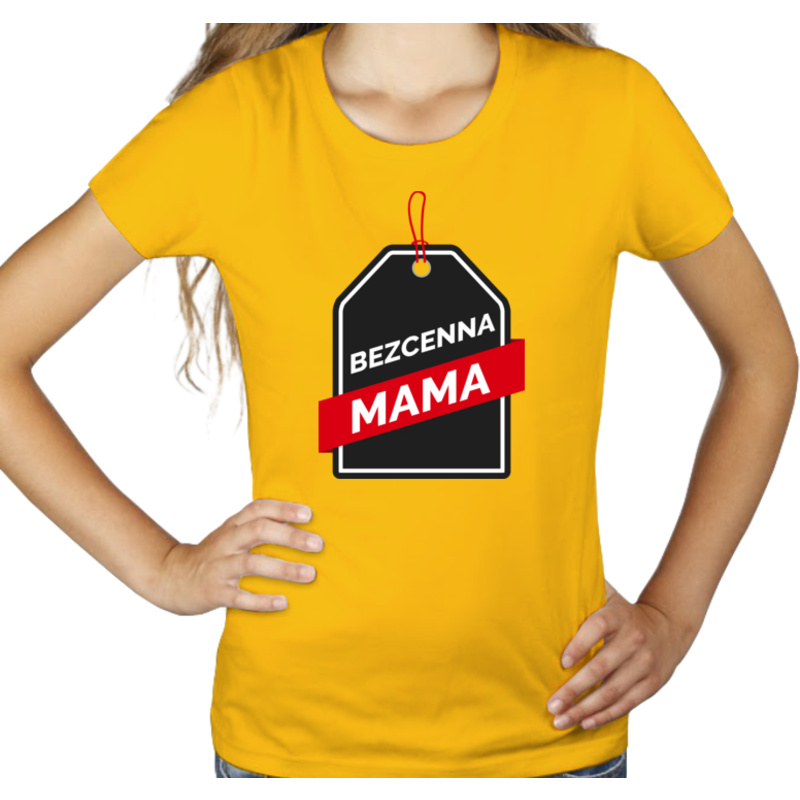 Bezcenna Mama - Damska Koszulka Żółta