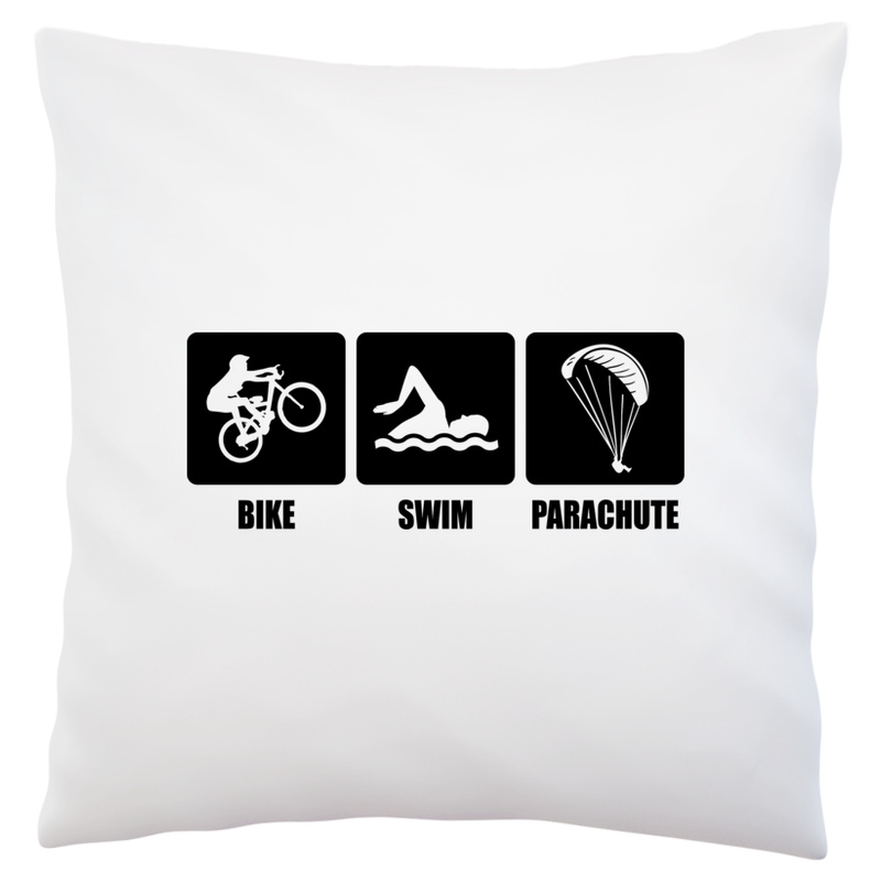 Bike Swim Parachute - Poduszka Biała
