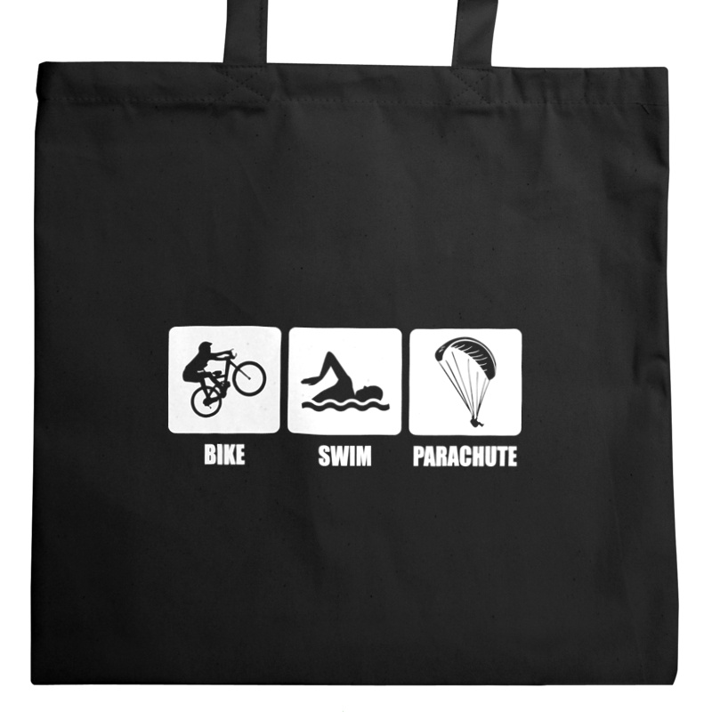 Bike Swim Parachute - Torba Na Zakupy Czarna