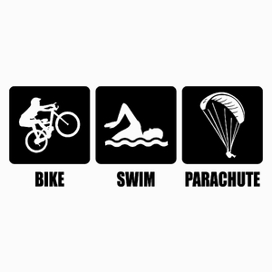 Bike Swim Parachute - Poduszka Biała