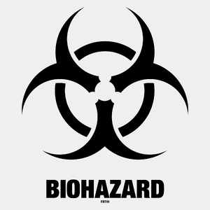 Biohazard - Męska Koszulka Biała