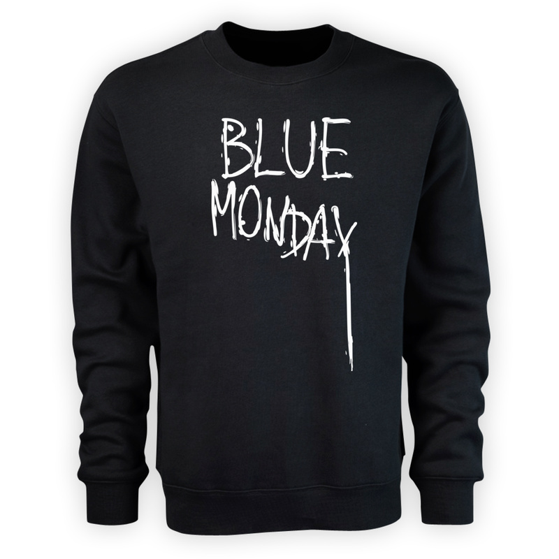 Blue Monday - Męska Bluza Czarna