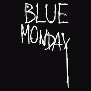 Blue Monday - Męska Koszulka Czarna