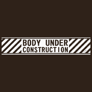 Body Under Construction - Męska Koszulka Czekoladowa